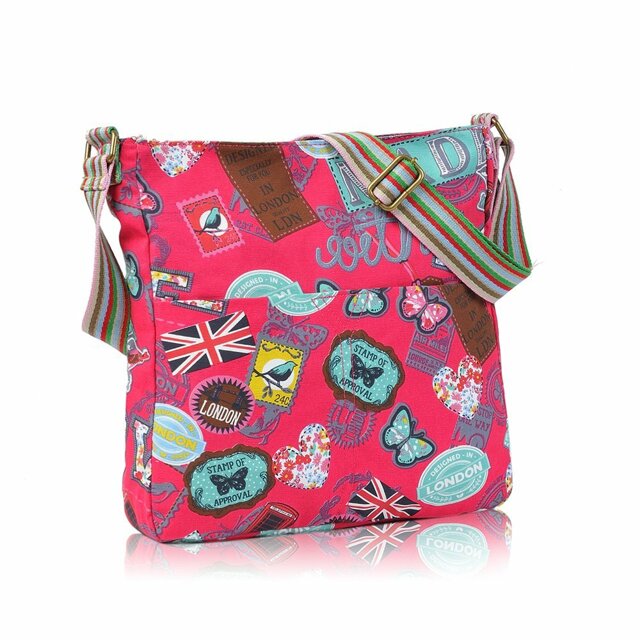 Taška British Retro - fuchsiová