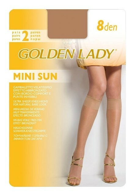 Dámské podkolenky Golden Lady Mini Sun 8 den A'2 - univerzální - dakar/odc.béžová