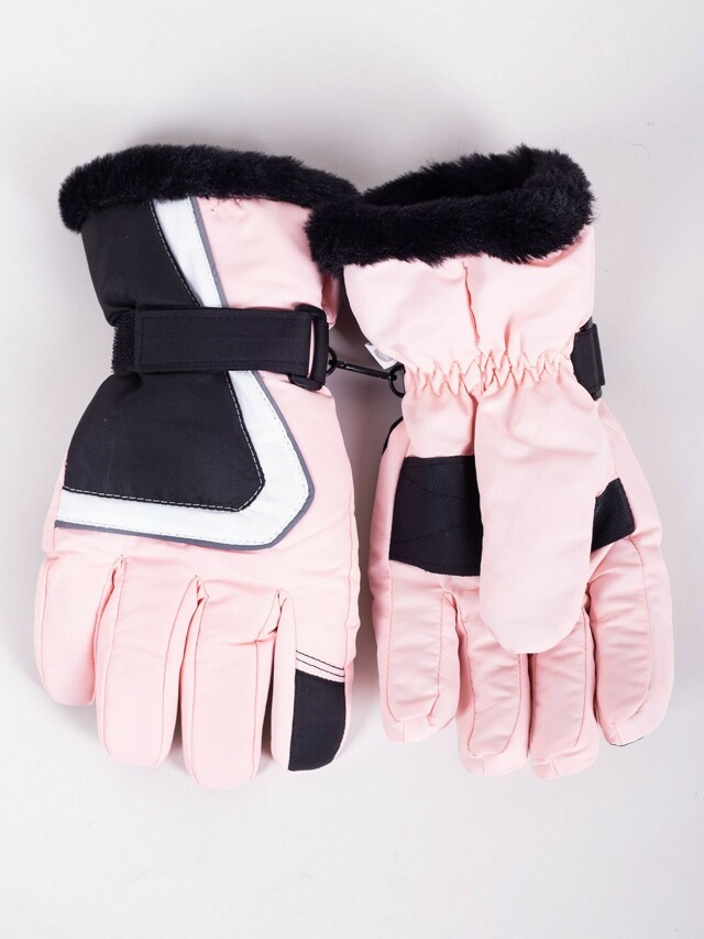 Dámské zimní lyžařské rukavice Yoclub REN-0259K-A150 Pink - 18