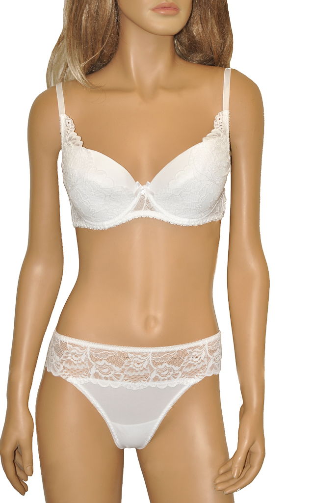 Dámská tanga Kinga S-643/1 Ula S-L - S - bílá