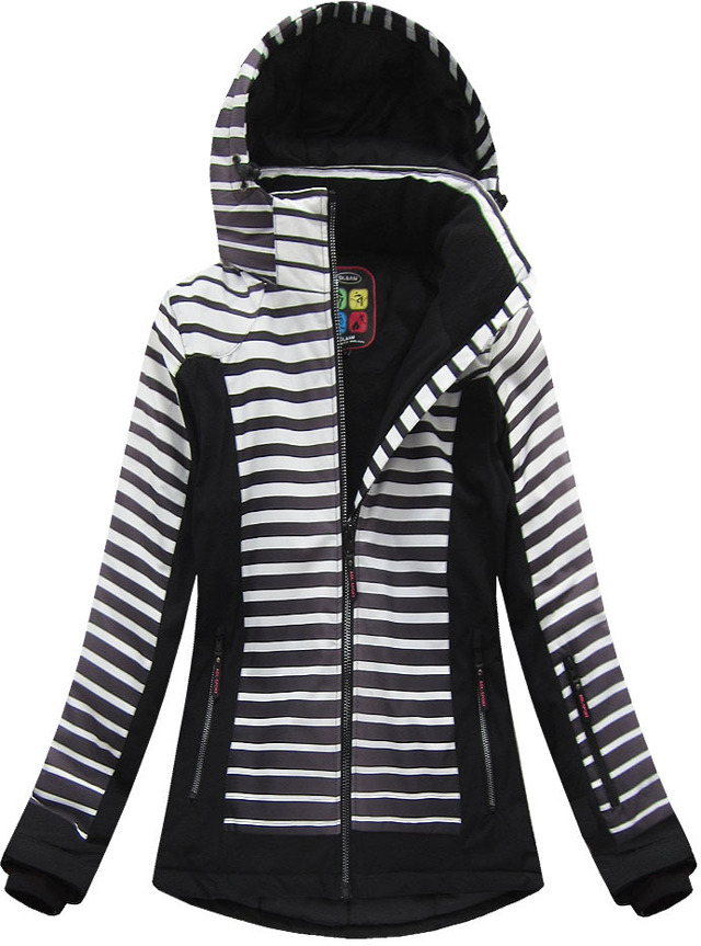 Černá dámská zimní bunda s membránou (W191) - XL (42) - černá