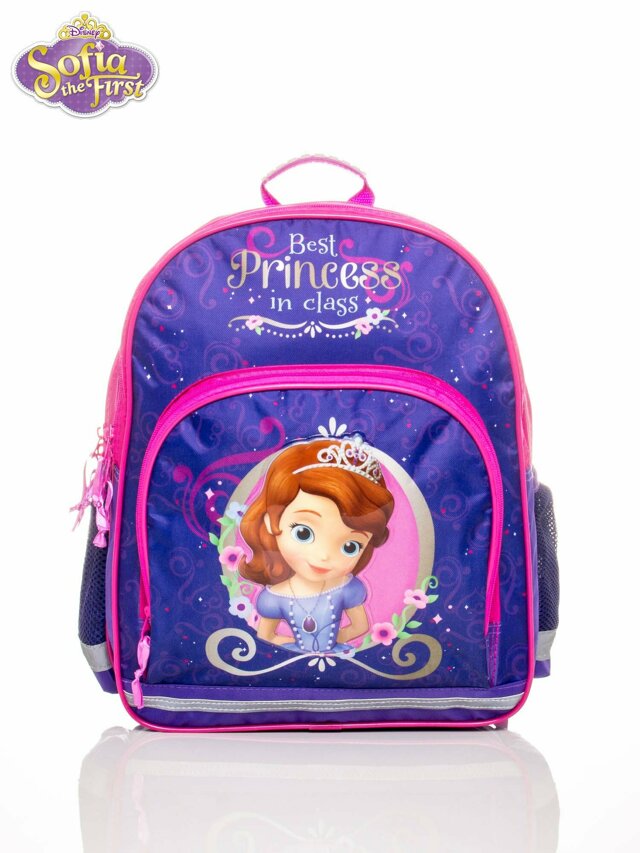Školní batoh pro dívky s potiskem SOFIA THE FIRST - DZA-167 - FPrice - one size - fialová s růžovou