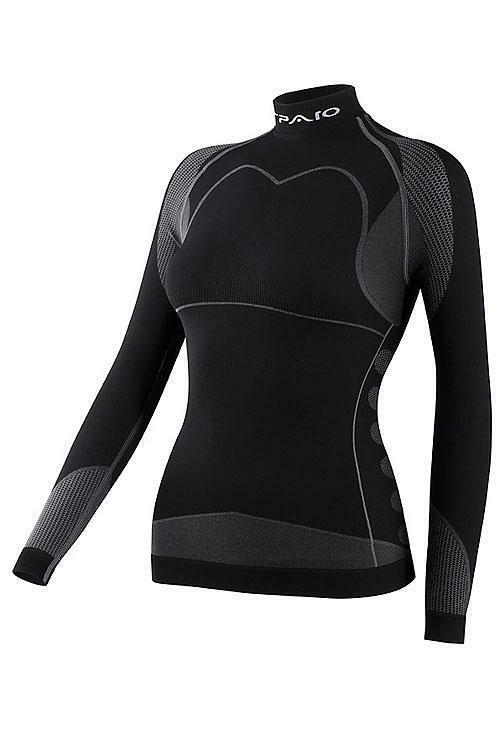 Dámské Triko Spaio Thermo Line D/R W03 - L - černo-šedá