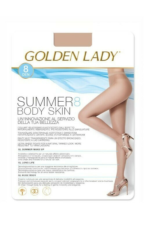 Dámské punčochové kalhoty Golden Lady Summer Body Skin 8 den 2-4 - 4-L - dakar/odc.béžová