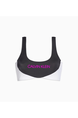 Vrchní díl plavek KW0KW00898-BEH černobílá - Calvin Klein