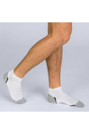 Pánské sportovní ponožky 3 páry DIM SPORT IN-SHOE 3x - DIM SPORT - bílá