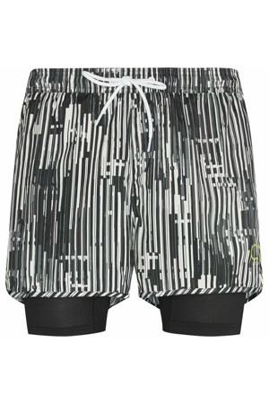 Pánské kraťasy KM0KM00244-021 černobílá - Calvin Klein