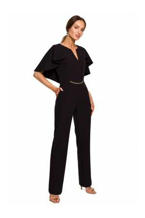 M670 Kombinéza s volánky - černá