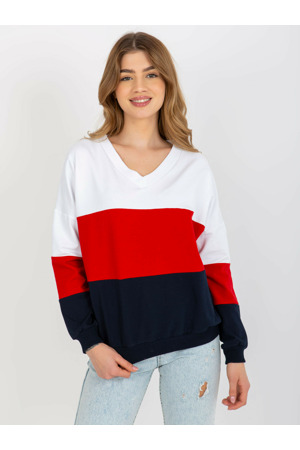 Mikina RV BL 8328.86P bílá a tmavě modrá