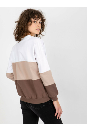 Mikina RV BL 8328.65P bílo-hnědá