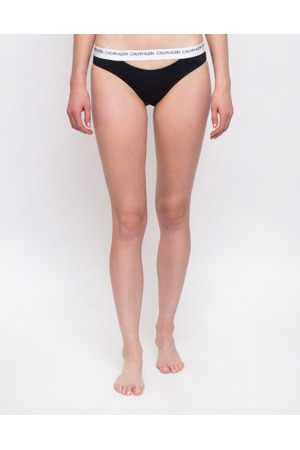 Spodní díl plavek KW0KW00658-BEH černobílá - Calvin Klein