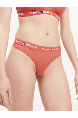 Tanga UW0UW01858-XAN červená - Tommy Hilfiger
