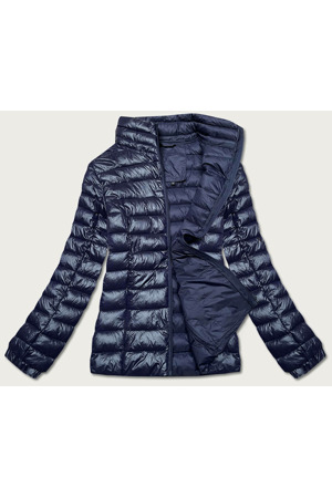 Tmavě modrá lehká prošívaná dámská bunda (5M706-224)