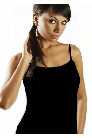 Černá dámská košilka Emili Rita XXL-XXXL