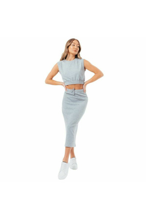 Dámské midi tepláky Justhype pro běžné nošení W LABON007