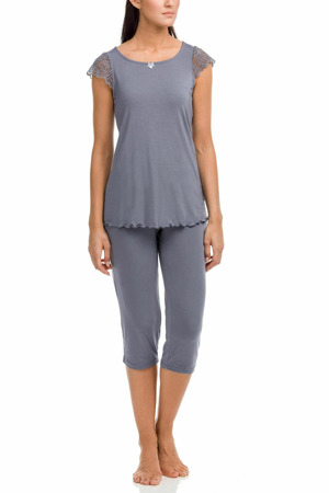 Dámské pyžamo Desdemona 12158-500 šedá - Vamp