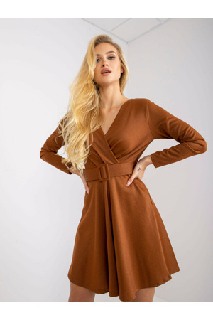 Šaty DHJ SK 8818.37P světle hnědá
