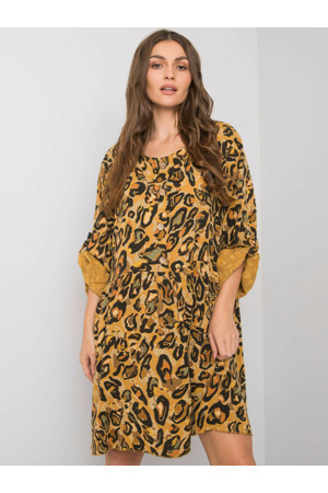 Šaty DHJ SK 21464.99 tmavě žlutá