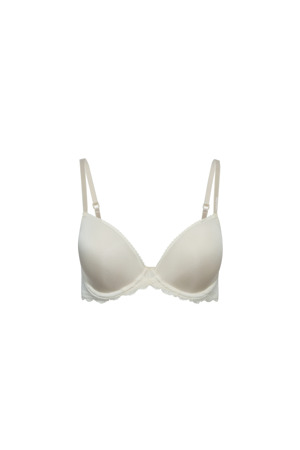 Podprsenka s kosticí QF1444E smetanová - Calvin Klein