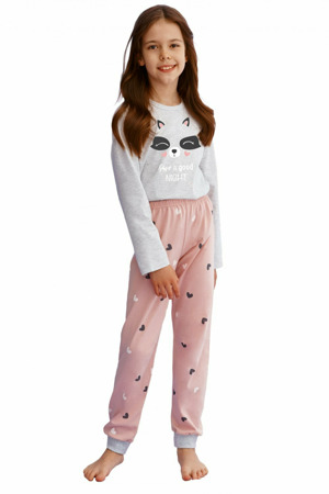 Dívčí pyžamo 2585 grey - TARO