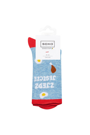 Ponožky SOXO GOOD STUFF - "ZJEDZ JESZCZE" ("Sněz ještě")