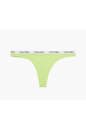 Dámská tanga D1617E LT3 žlutá - Calvin Klein
