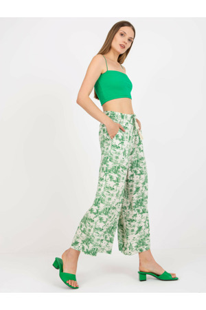 Kalhoty D73771M62237A světle béžové