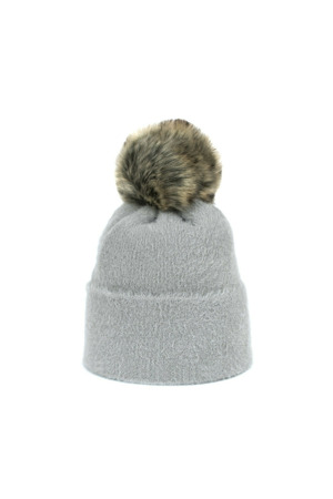 Světle šedá čepice Soft Fluff - Art of Polo