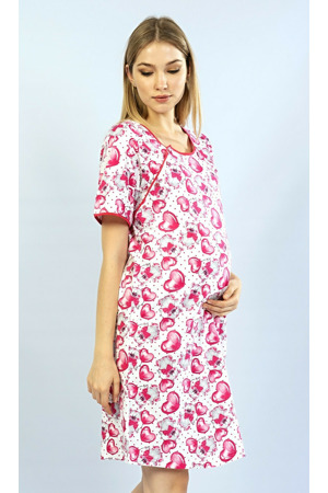 Dámská noční košile mateřská Méďa se srdcem