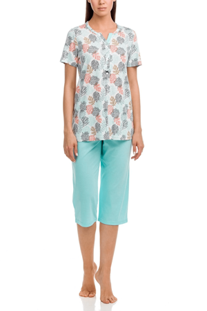 Dámské pyžamo 12055 zelená - Vamp