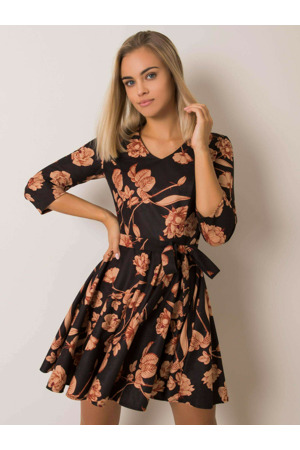 Šaty LK SK 508307 3.75P černá a béžová