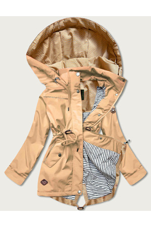 Dámská bunda parka v pískové barvě (CAN-561)