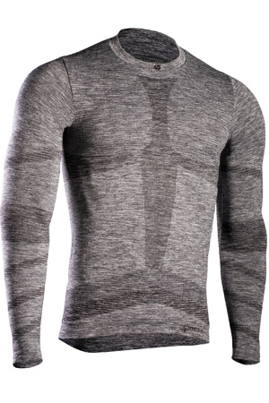 Pánské termo triko s dlouhým rukávem IRON-IC (fleece) - šedá Barva: Šedá-IRN, Velikost: