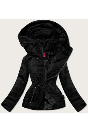 Černá prošívaná dámská bunda pro přechodné období (M168)