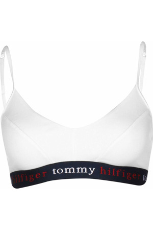 Podprsenka bez kostice UW0UW02230-YCD bílomodrá - Tommy Hilfiger