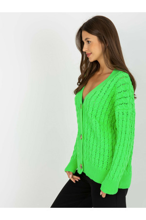 Dámský svetr LC SW 8036 fluo zelený