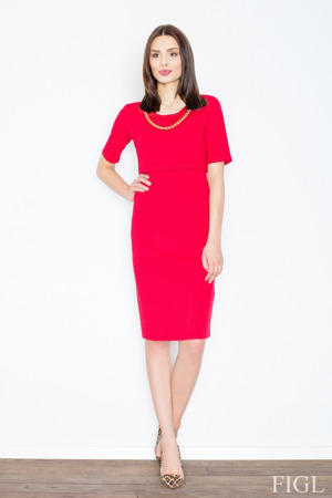 Dámské šaty M446 red - FIGL