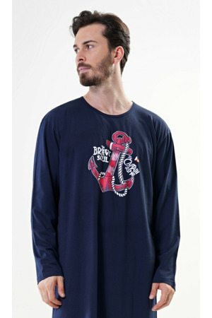 Pánská noční košile s dlouhým rukávem Kotva