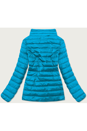 Světle modrá lehká dámská prošívaná bunda (20311-243)