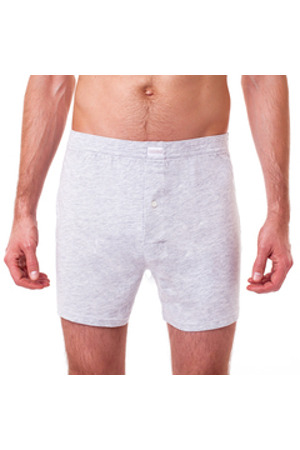 Volné pánské bavlněné boxerky COTTON BOXER - BELLINDA - šedá