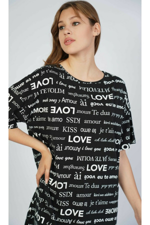 Dámská noční košile s krátkým rukávem Amore