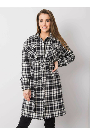 Dámský kabát LK EN 508342 1.67 černobílý