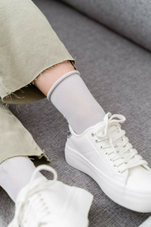 Dámské netlačící bambusové ponožky 059