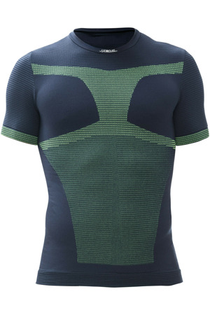 Pánské funkční tričko s krátkým rukávem IRON-IC - modro-žlutá Barva: Modro-žlutá, Velikost: