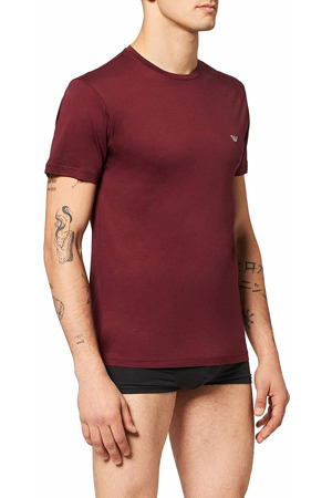Pánské triko 110853 1A538 - 00076 - Bordo - Emporio Armani