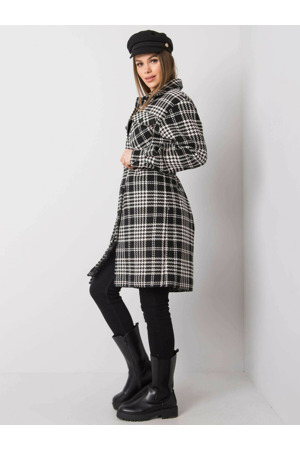 Dámský kabát LK EN 508342 2.68 černobílý