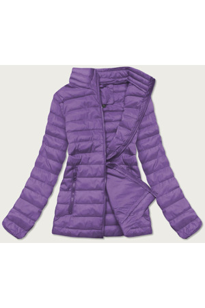 Lehká fialová dámská prošívaná bunda (20311-35)