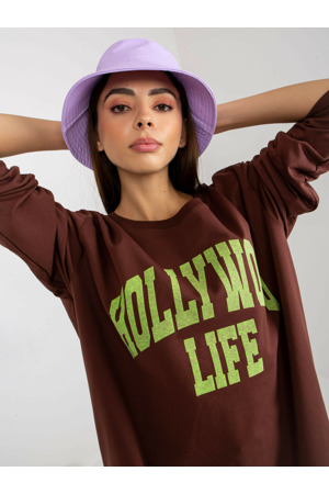 Mikina VI BL 3102.01P tmavě hnědá