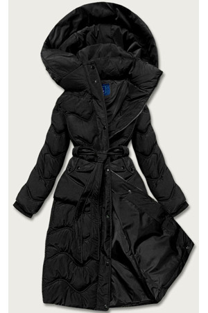 Černá rozšířená dámská bunda (ag2-j81)