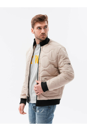 Pánská bunda Ombre Jacket C515 Beige